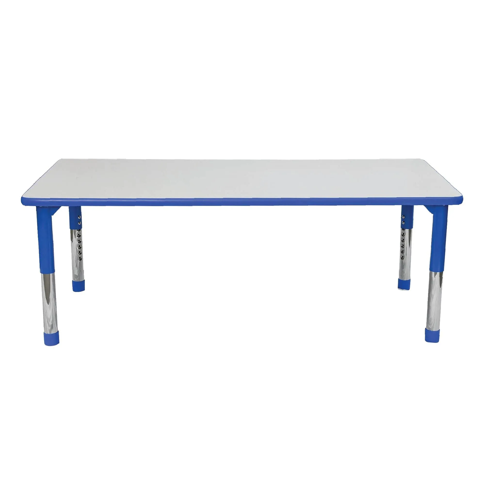 As We Grow Gray Blue Rectangular Adjustable Table - 30" x 60" by Angeles