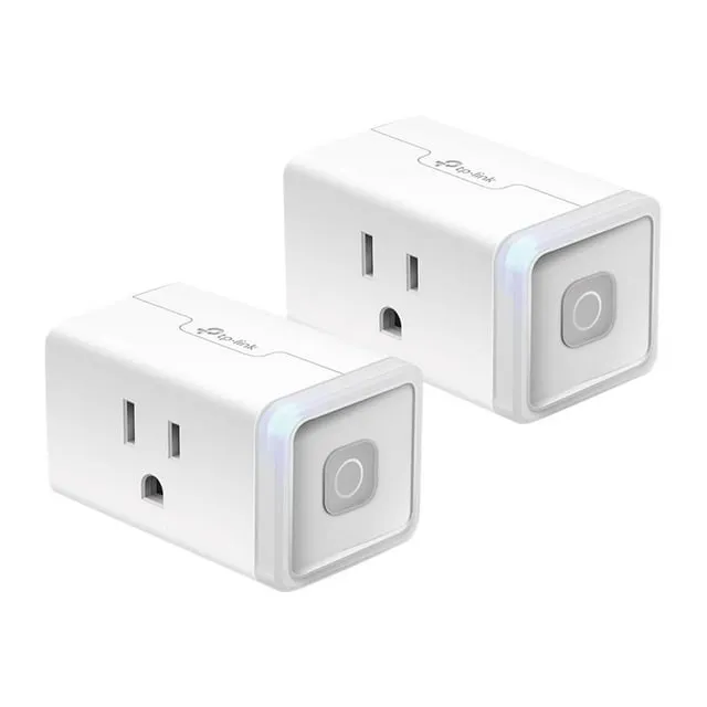 Kasa Smart Plug HS103P2, Smart Home Wi-Fi Outlet Works with Alexa, Echo, Google Home & IFTTT, No Hub Required, Remote Control,15 Amp,UL Certified, 2-Pack White