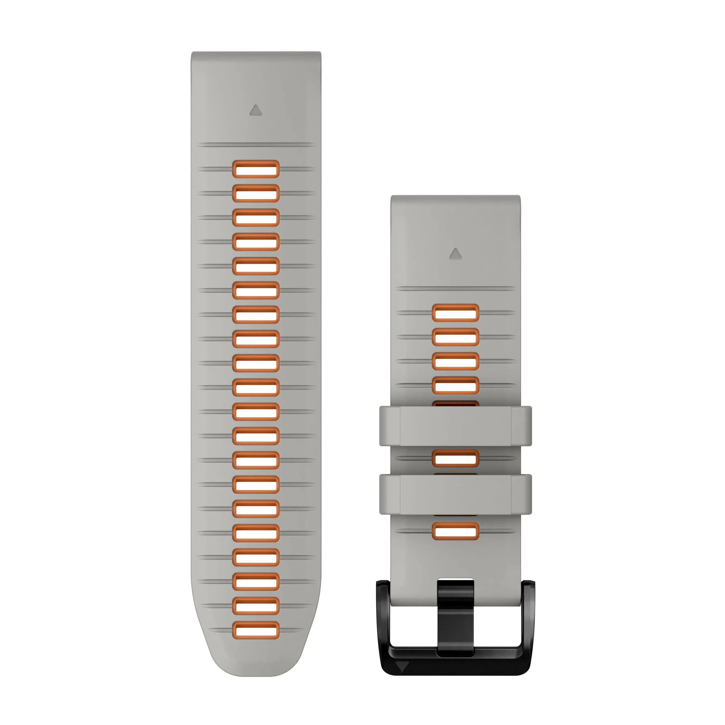 Garmin QuickFit 26 Watch Bands Fog Gray/Ember Orange Silicone