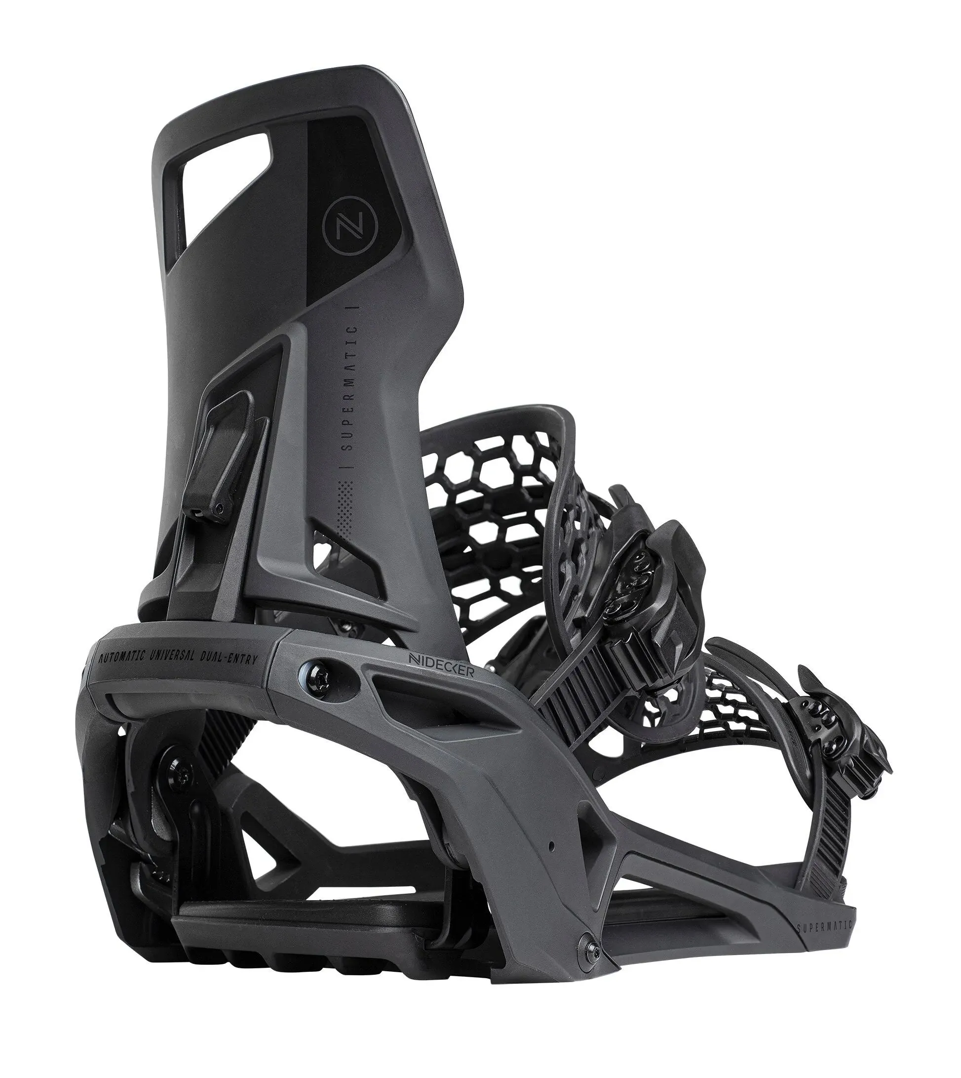 Nidecker Supermatic Snowboard Bindings Black M