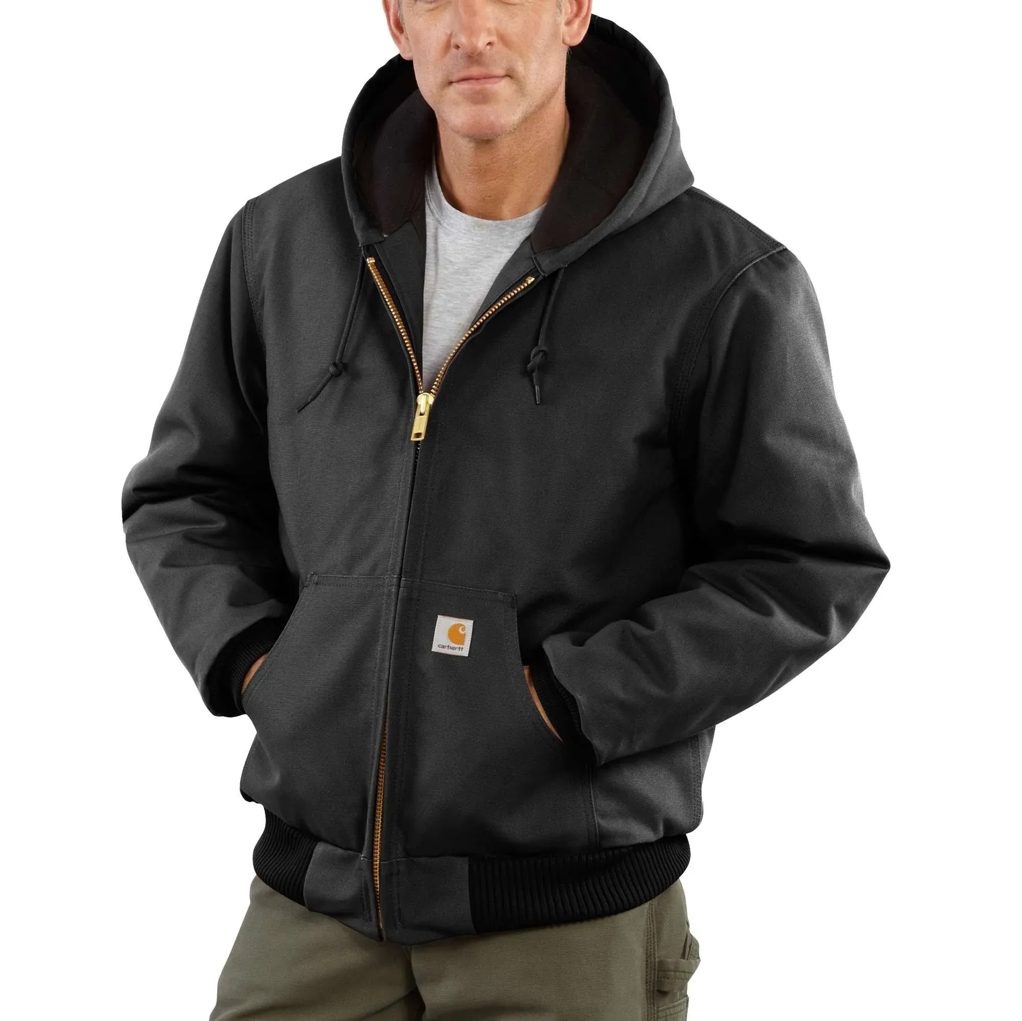 Carhartt Men's Duck Active Quilted Flannel-Lined Jacket