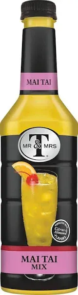 Mr &amp; Mrs T Mai Tai Mix, 1 Liter Bottle Pack of 6