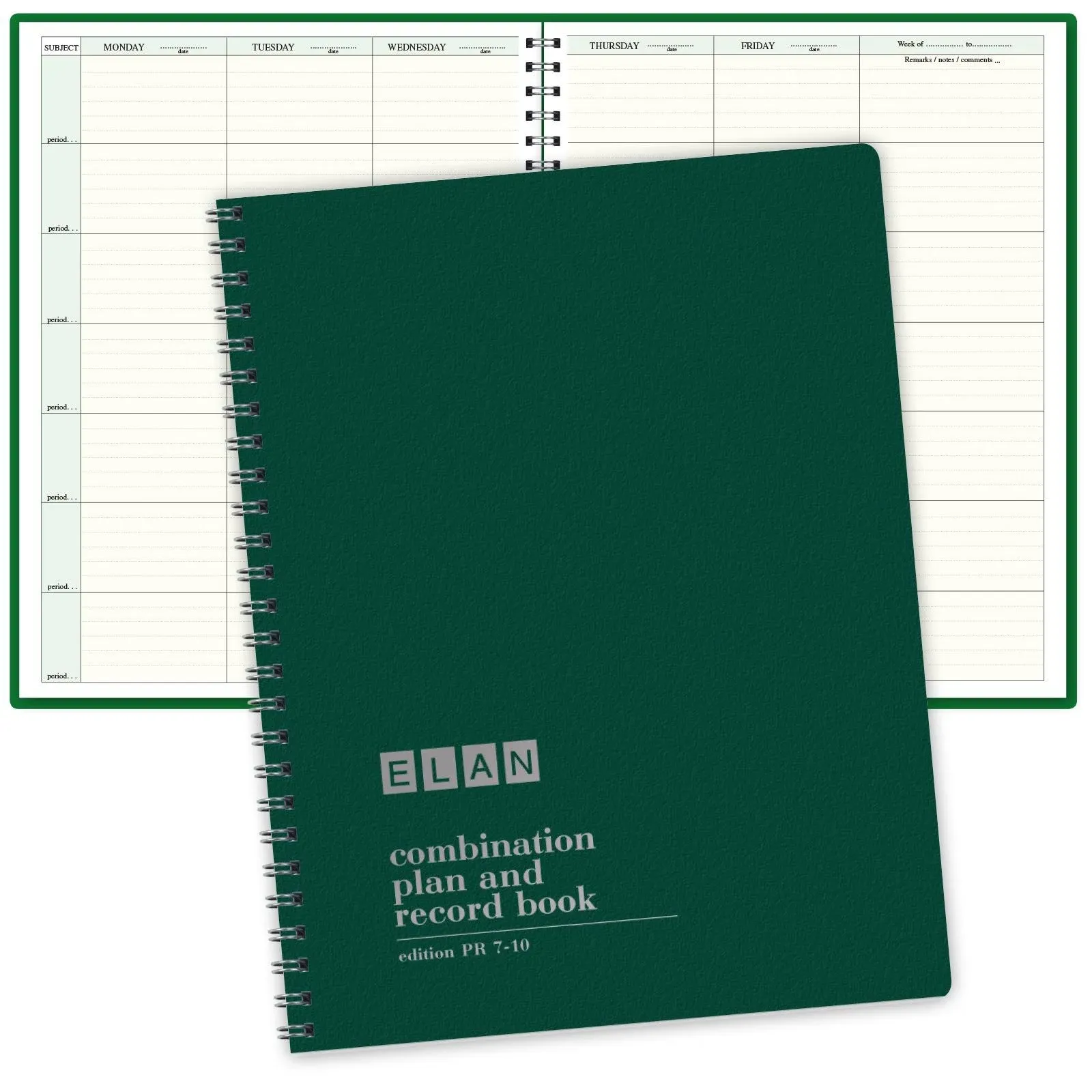 Combination Plan and Record Book: One Efficient 8-1/2" x 11" Book for Lesson ...