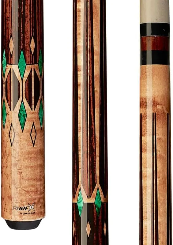 Pure x Pool Cue Stick - Low Deflection Technology w/Kamui Black Tip. 12.75mm or ...