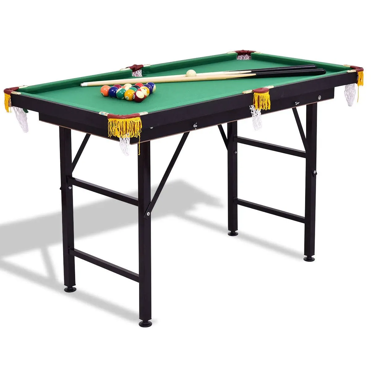 Costzon Billiard Table, Pool Game Table Includes Cues, Ball, Chalk, Rack, Brush for Kids