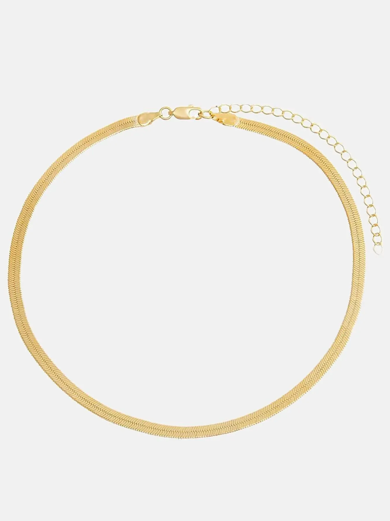 Herringbone Chain Choker | Adina Eden Jewels