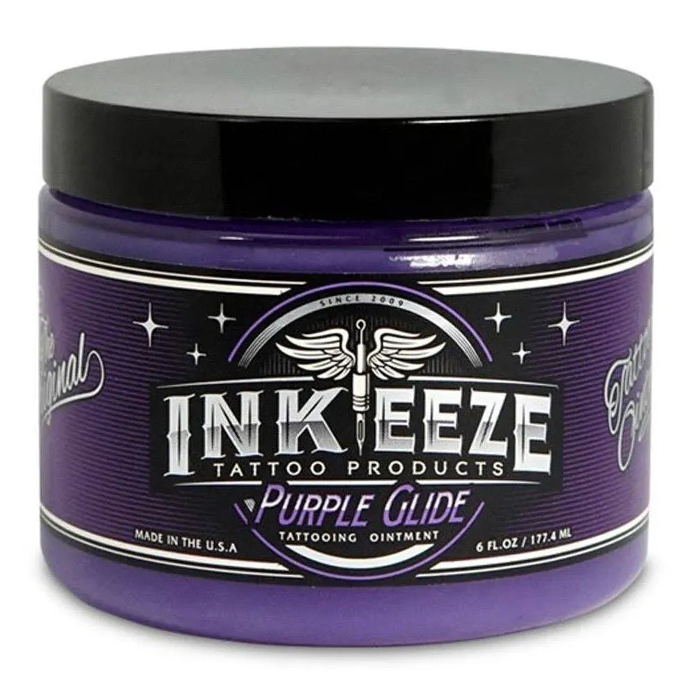 INK-EEZE Purple Glide Tattoo Ointment 6oz Jar