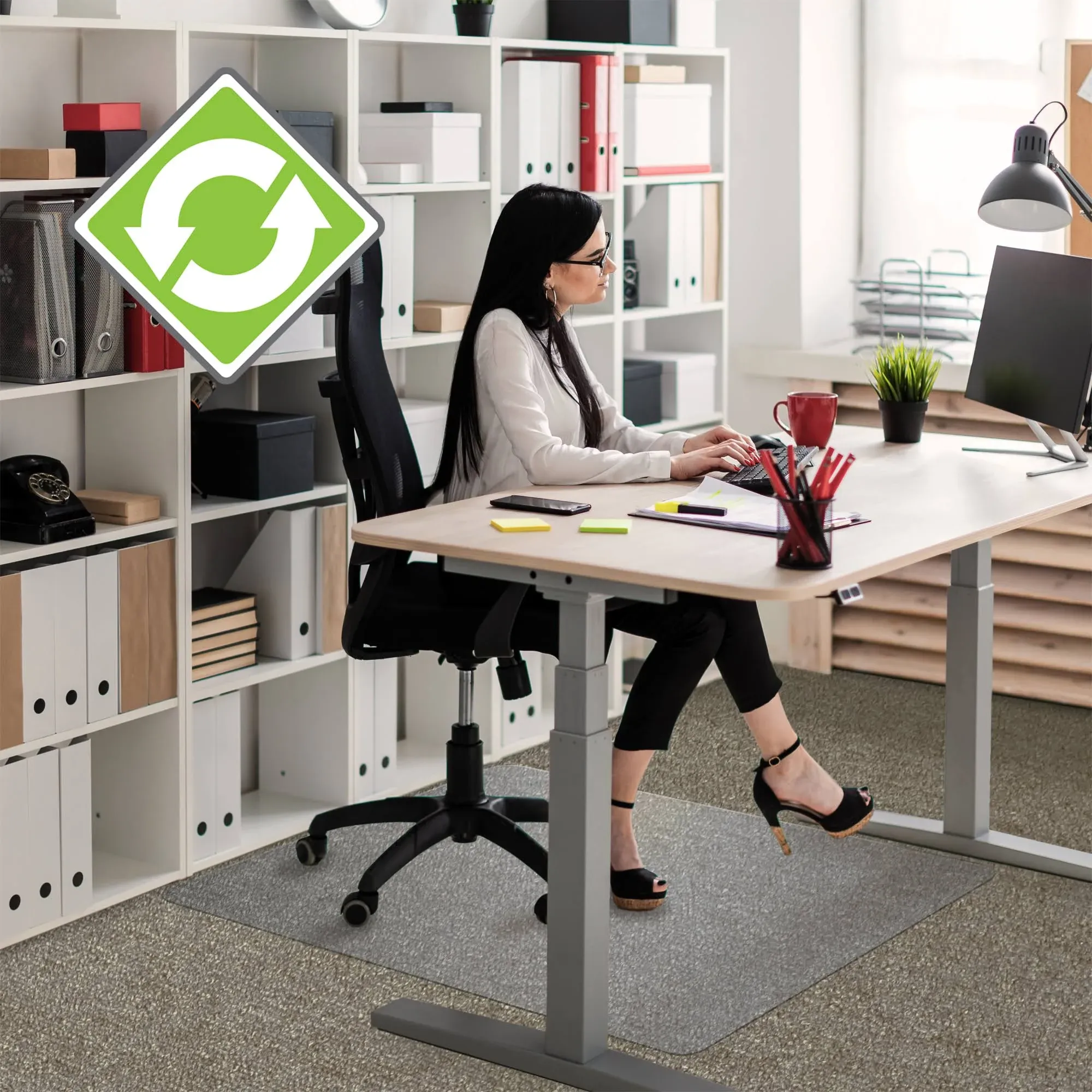 Ecotex Evolutionmat Enhanced Polymer Rectangular Chair Mat