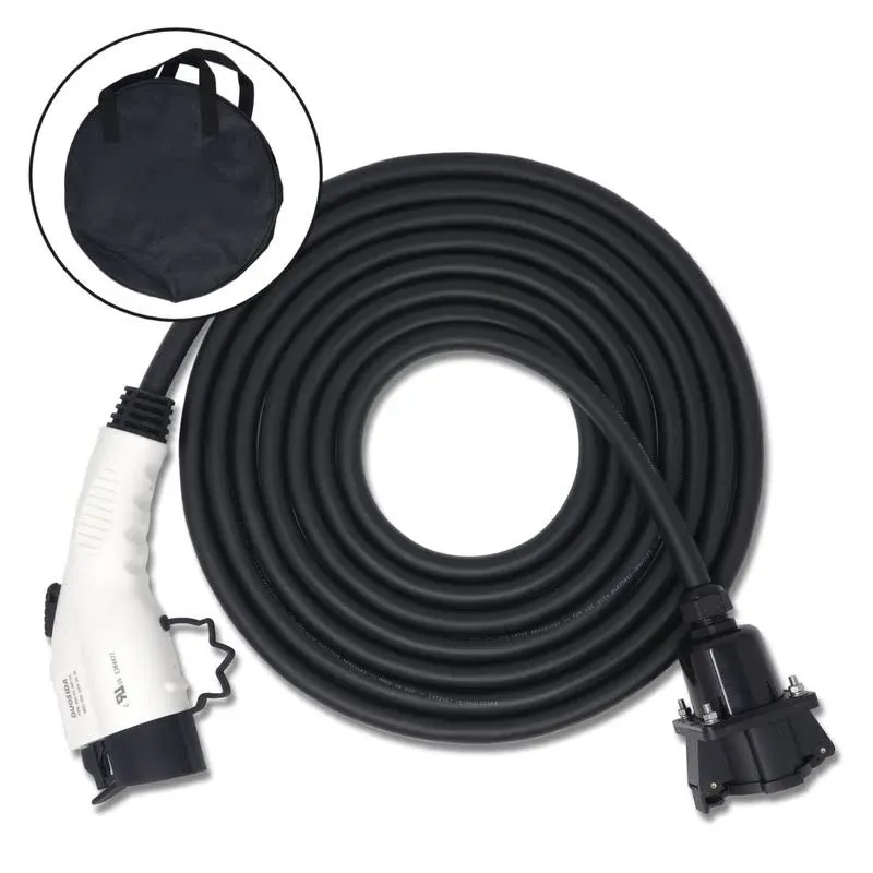 Inteset 21ft 40Amp J1772 EV Extension Cord, Made in USA - for Electric Vehicle ...