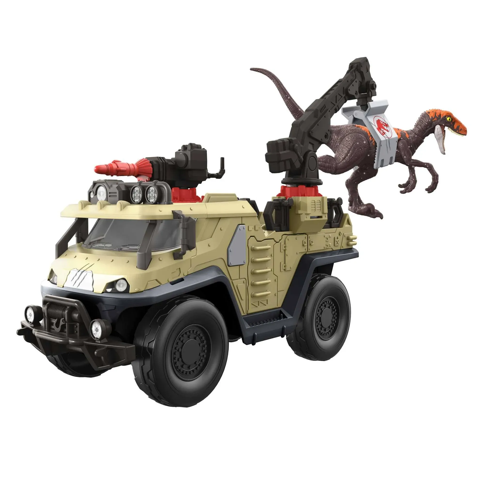 Mattel Jurassic World Dominion Capture and Crush Truck with Velociraptor New Box