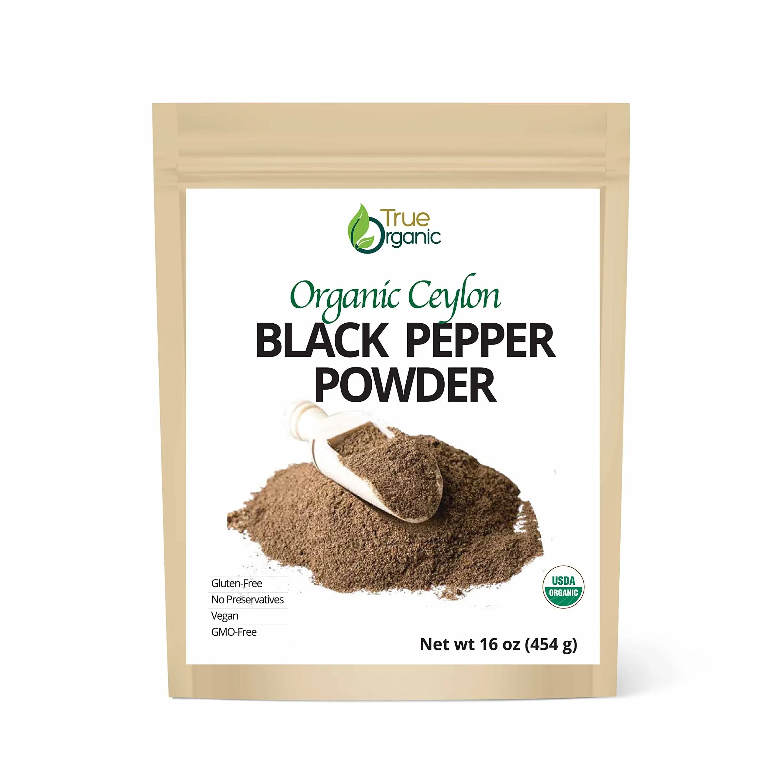 True Organic Ground Black Pepper Powder