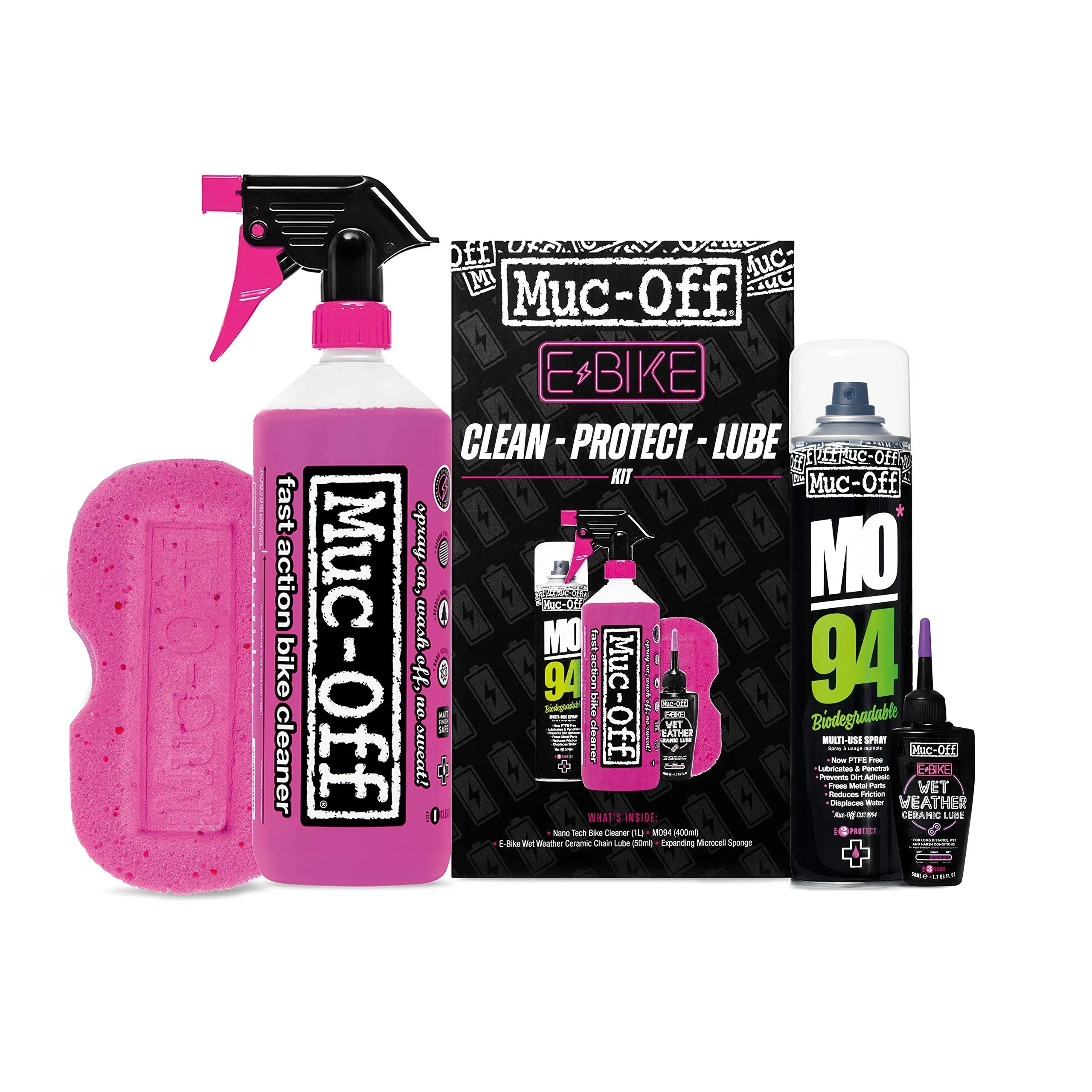 Muc-Off E-Bike Clean, Protect, Lube Kit 20289US 3704-0380