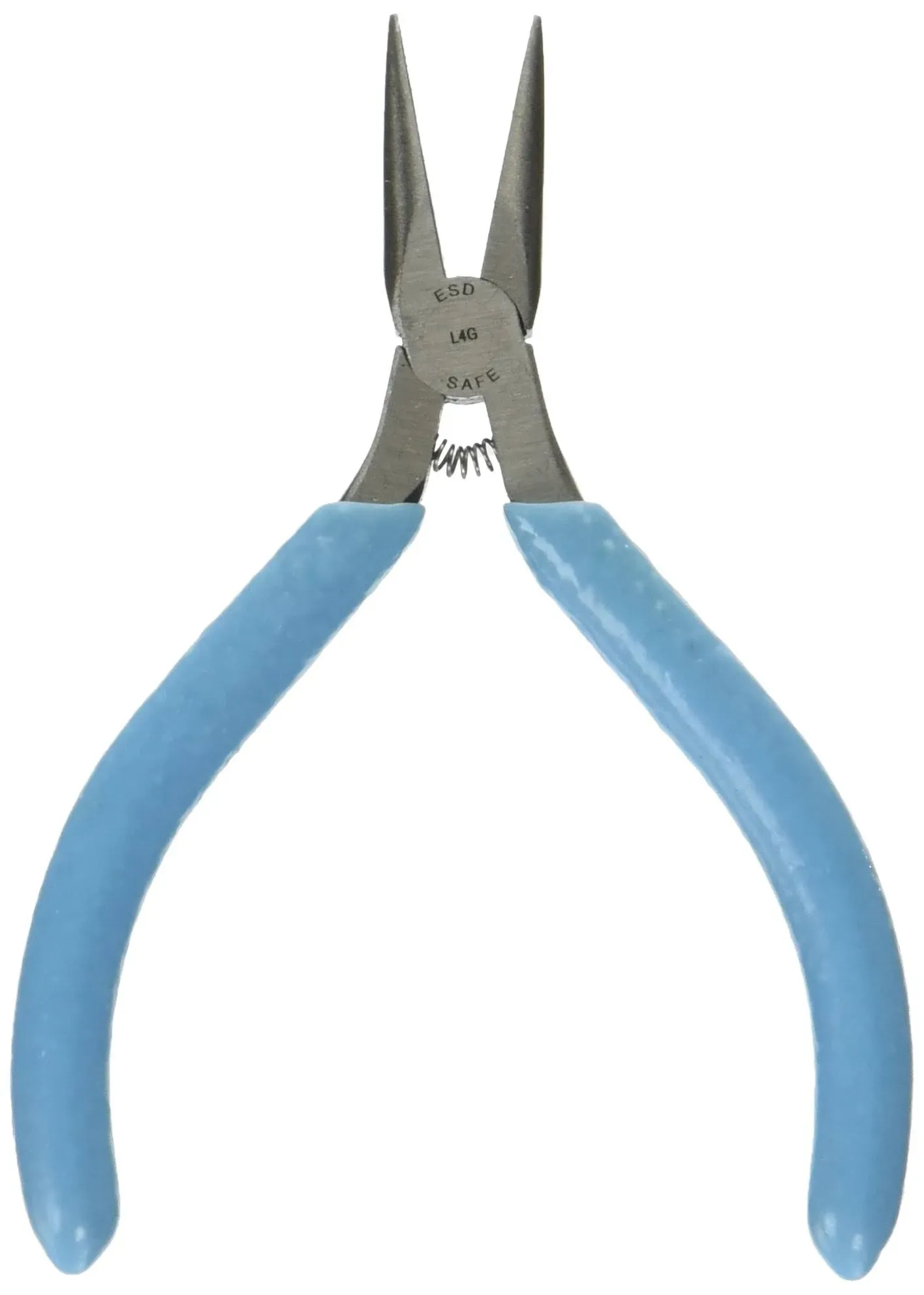 Xcelite Weller L4GN Xcelite 4" Sub-Miniature Needle Nose Plier with Light Blue Cushion Grip Handle