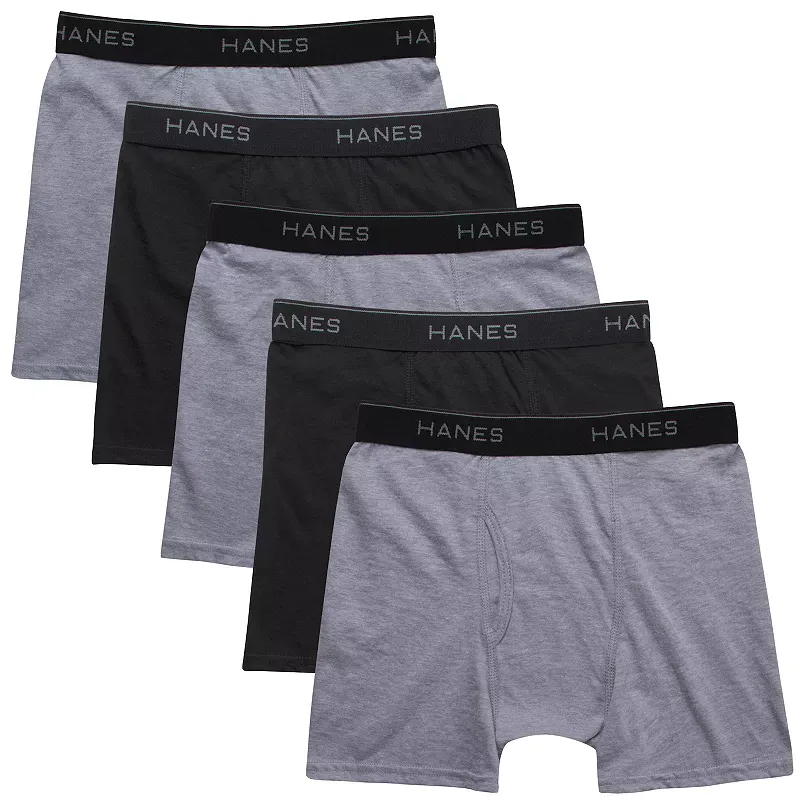 Boys 6-20 Hanes Ultimate® 5-Pack Tagless Lightweight Boxer Briefs