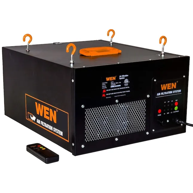 WEN 3-Speed Remote-Controlled Air Filtration System