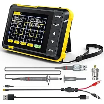 FNIRSI DSO152 Oscilloscope - 2.8" TFT Handheld Digital Oscilloscope Kit Portable Automotive Oscilloscope, 2.5MS/s High Sampling Rate, 200KHz Bandwidth, Trigger Function Auto/Nomal/Single