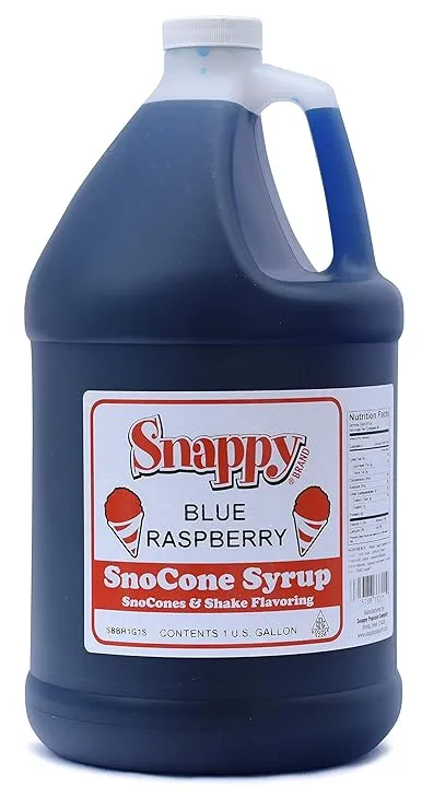 Snappy Popcorn Snow Cone Syrup; Blue Raspberry