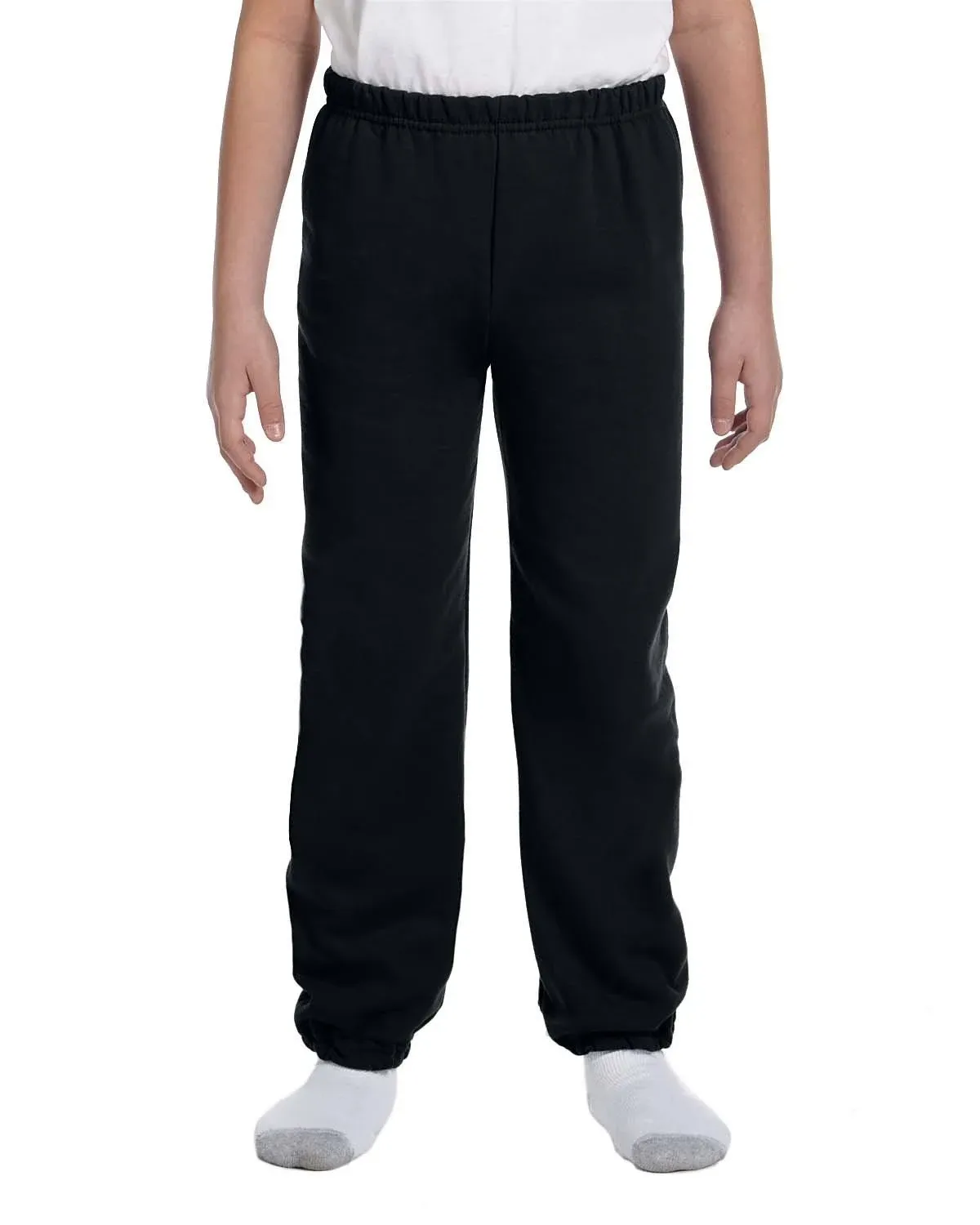 Gildan G182B - Heavy Blend Youth 8 oz., 50/50 Sweatpants Black - S