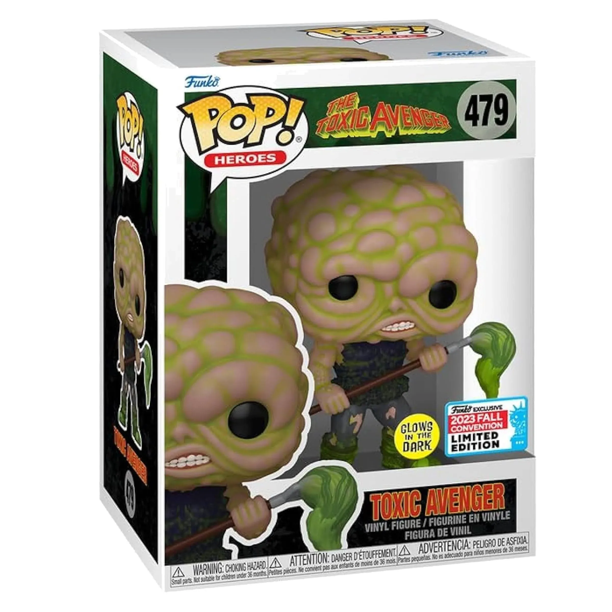 Funko Pop THE TOXIC AVENGER #479 Glows In The Dark NYCC 2023 LE Damaged Box NEW