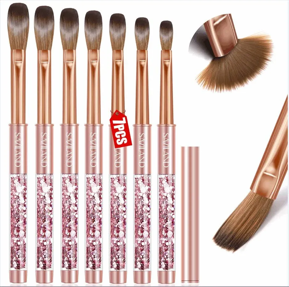 7PCS Acrylic Nail Brush Set - Size 4/6/8/10/12/14/16