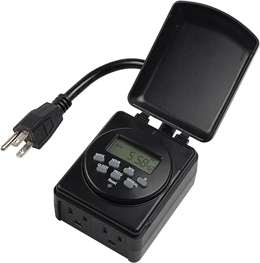 BN-LINK 7 Day Outdoor Heavy Duty Digital Programmable Timer