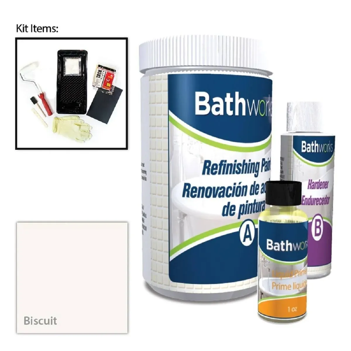 20 oz. DIY Bathtub Refinishing Kit- Biscuit