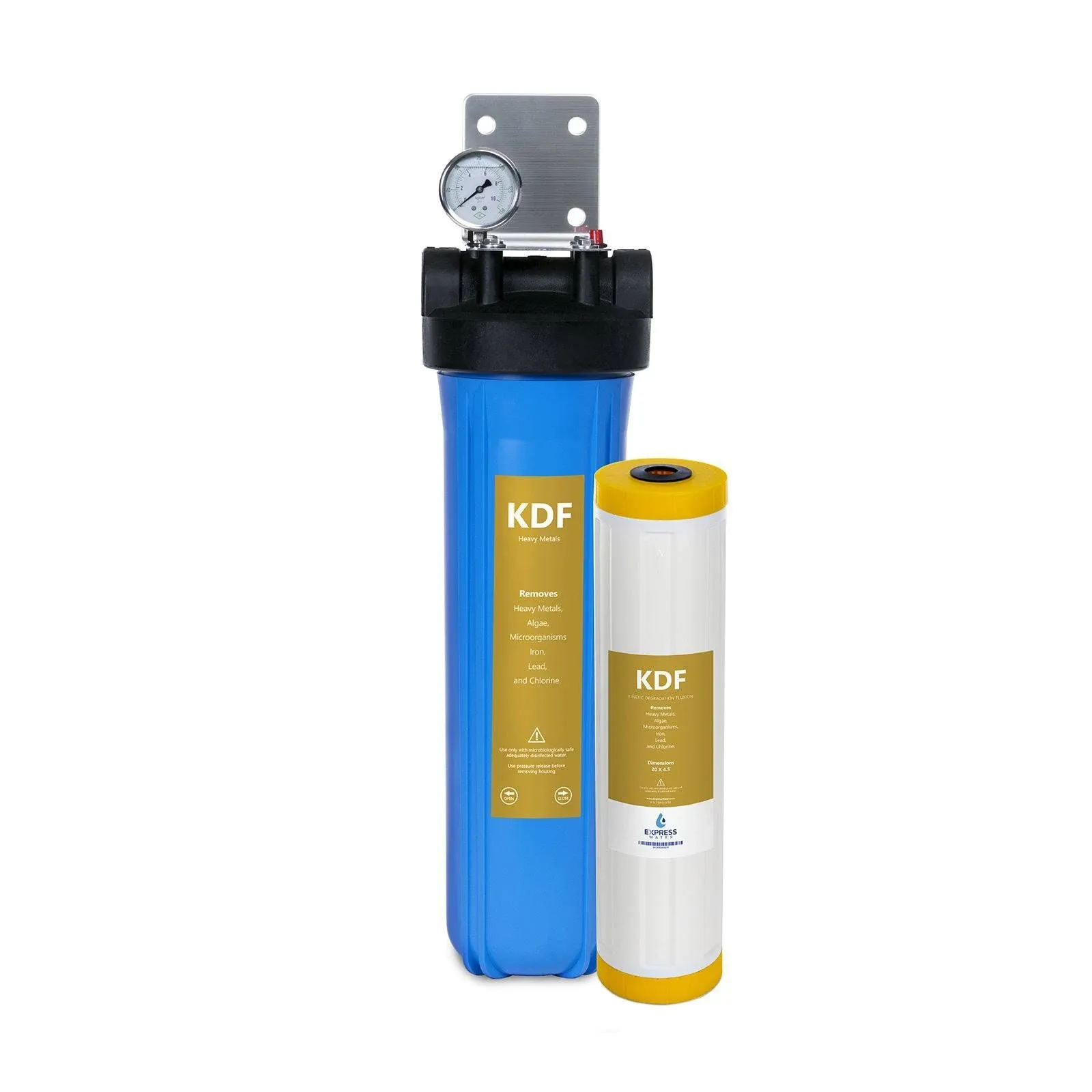 Express Water Whole House 1-Stage Water Filtration System - Heavy Metal KDF ...