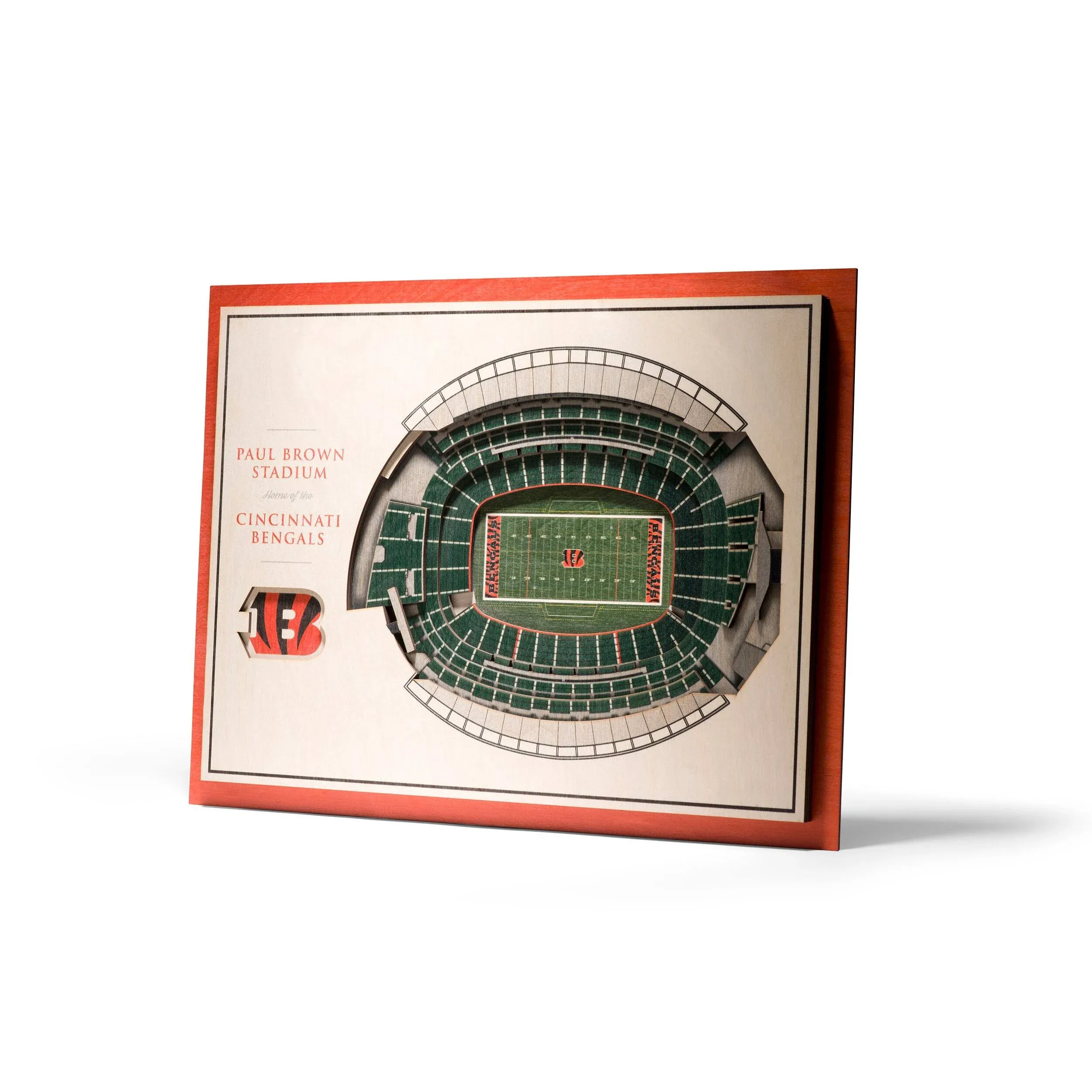 Cincinnati Bengals 5 Layer StadiumViews 3D Wall Art