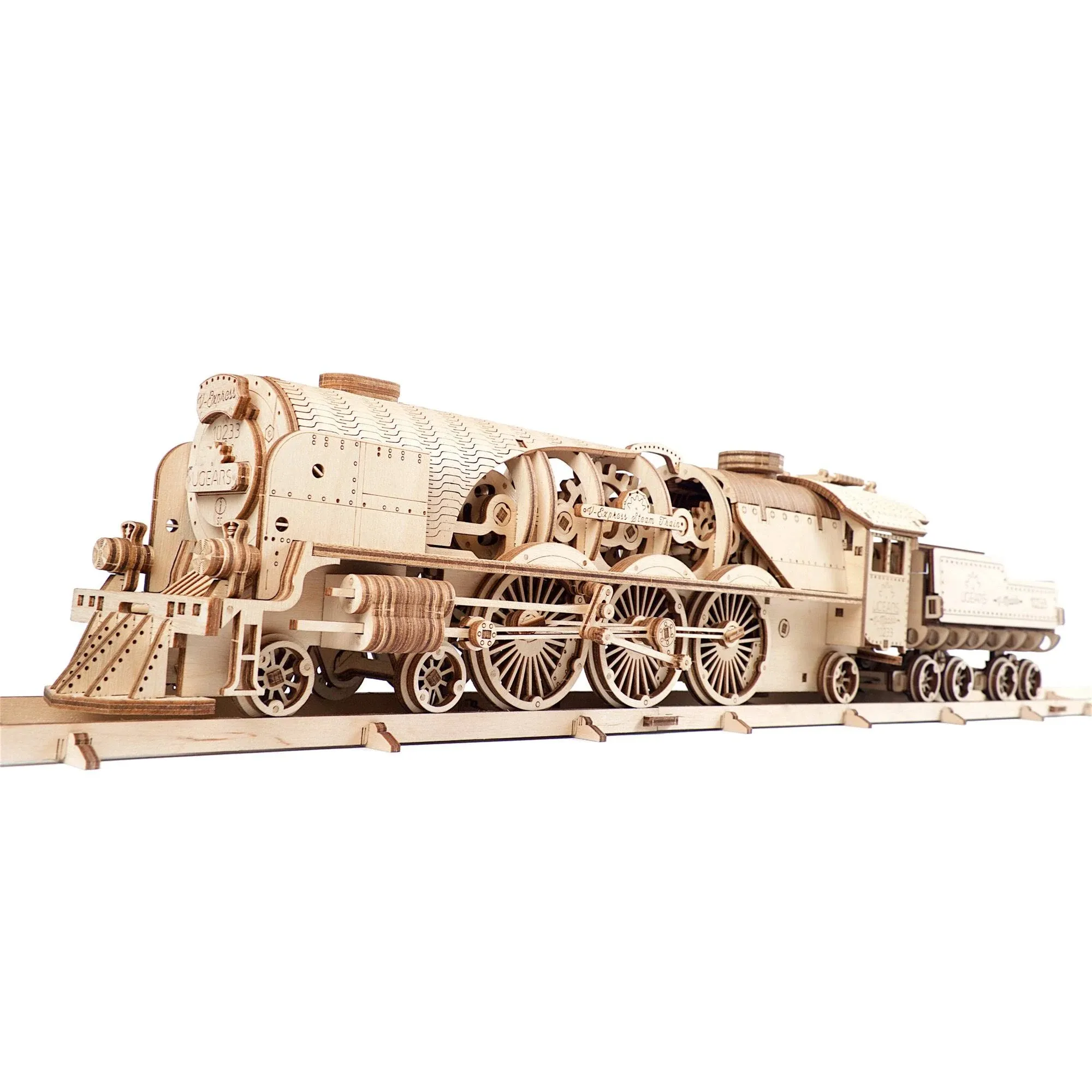 UGears Mechanical Model - V-Express Steam Train with Tender