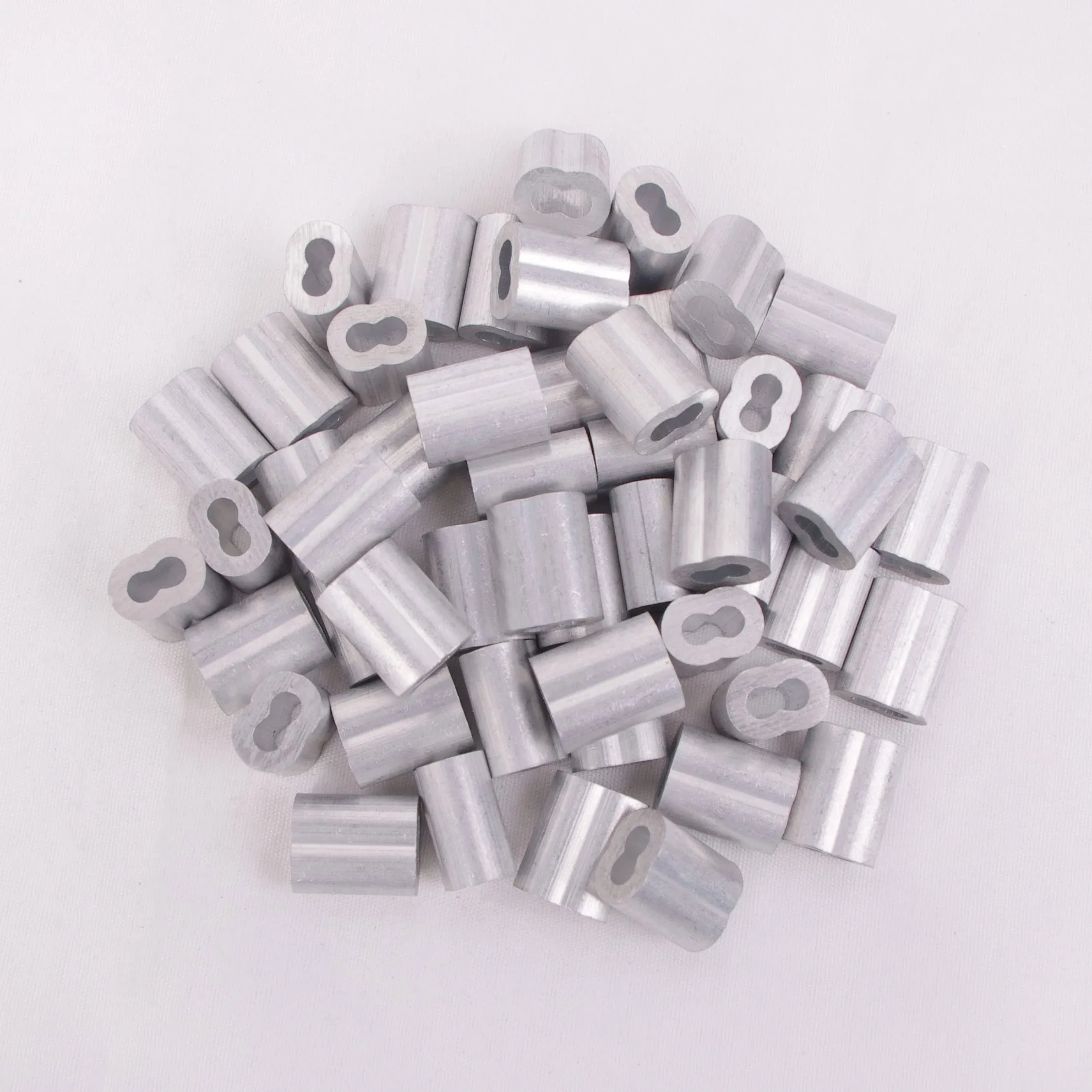 1/16 inch Aluminum Crimping Loop Sleeve 200pcs, Cable Ferrule Wire Rope Sleeves ...