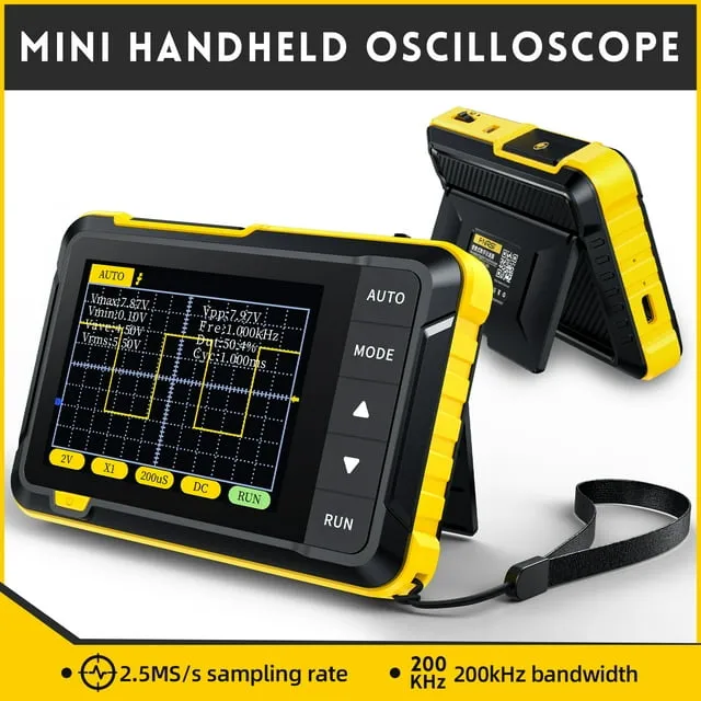 FNIRSI DSO152 Oscilloscope - 2.8" TFT Handheld Digital Oscilloscope Kit Portable Automotive Oscilloscope, 2.5MS/s High Sampling Rate, 200KHz Bandwidth, Trigger Function Auto/Nomal/Single