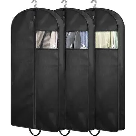 MISSLO 43 Gusseted Travel Garment Bag with Accessories Zipper Pocket Breathable