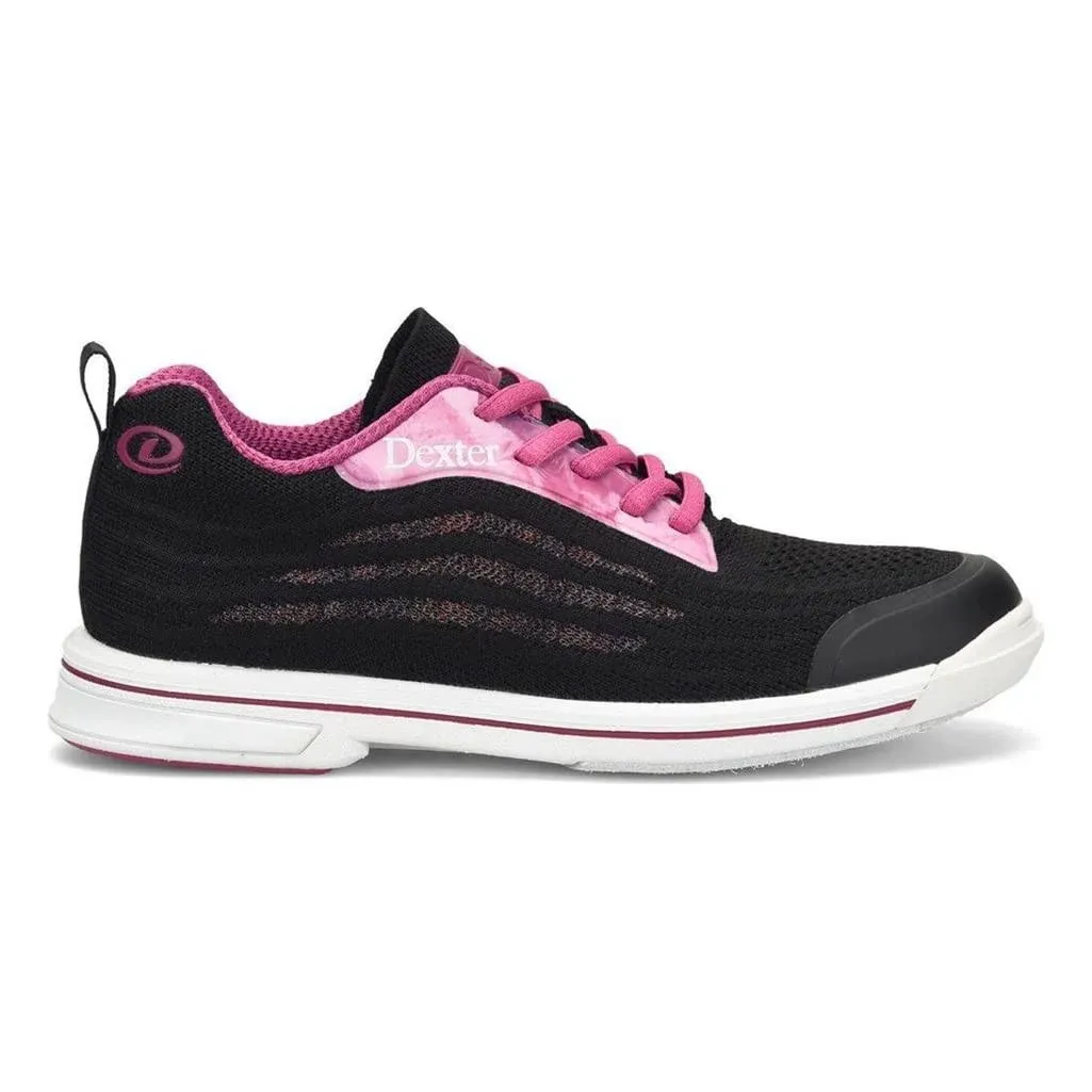 Dexter DexLite Knit Womens Bowling Shoes Black/Pink 11