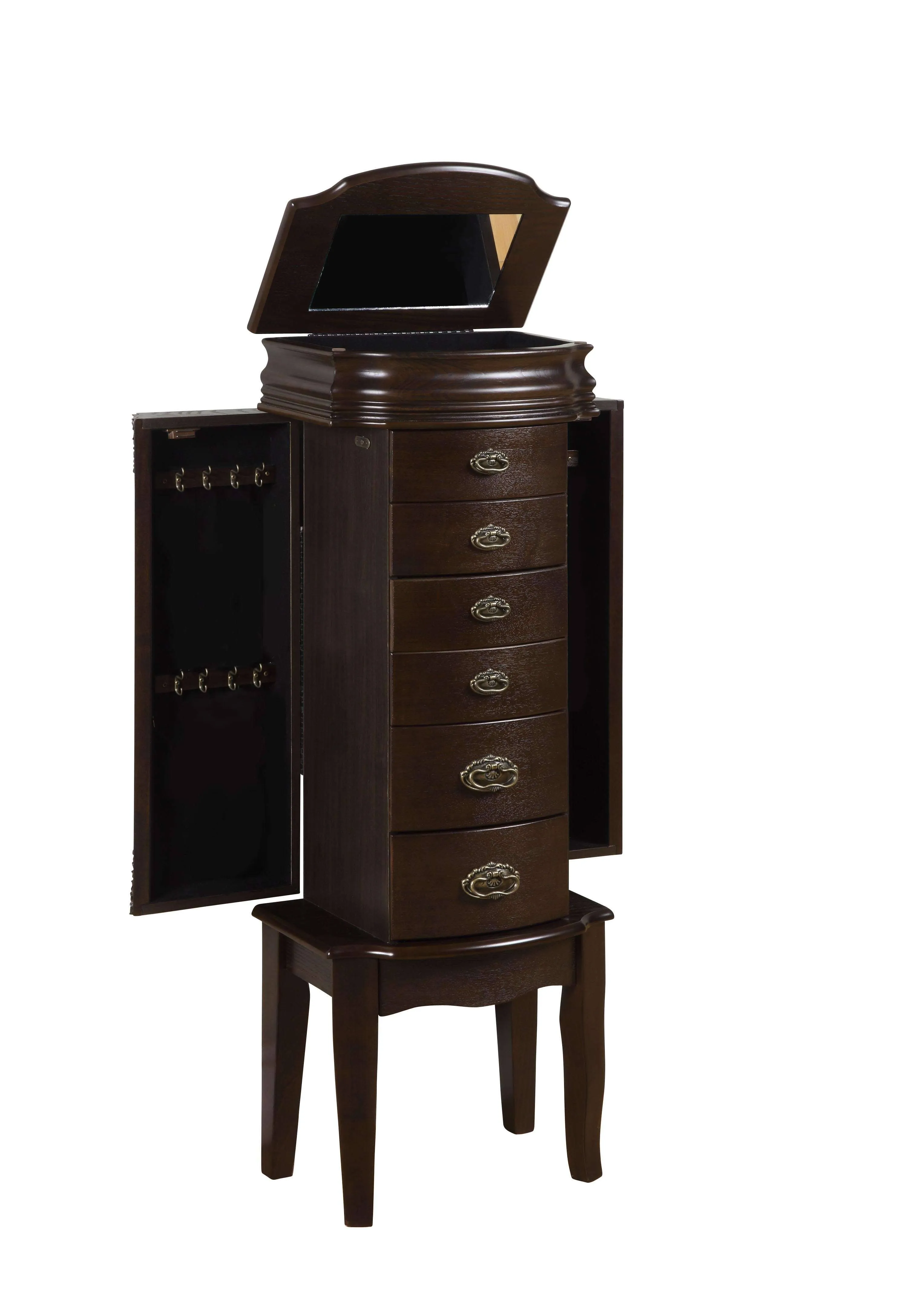 Linon Espresso Jewelry Armoire