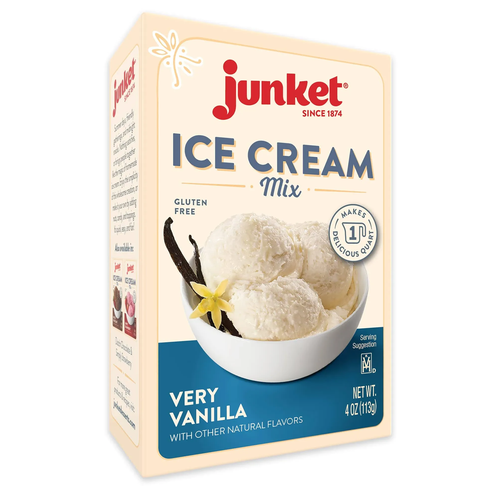 JUNKET: Very Vanilla Ice Cream Mix, 4 oz