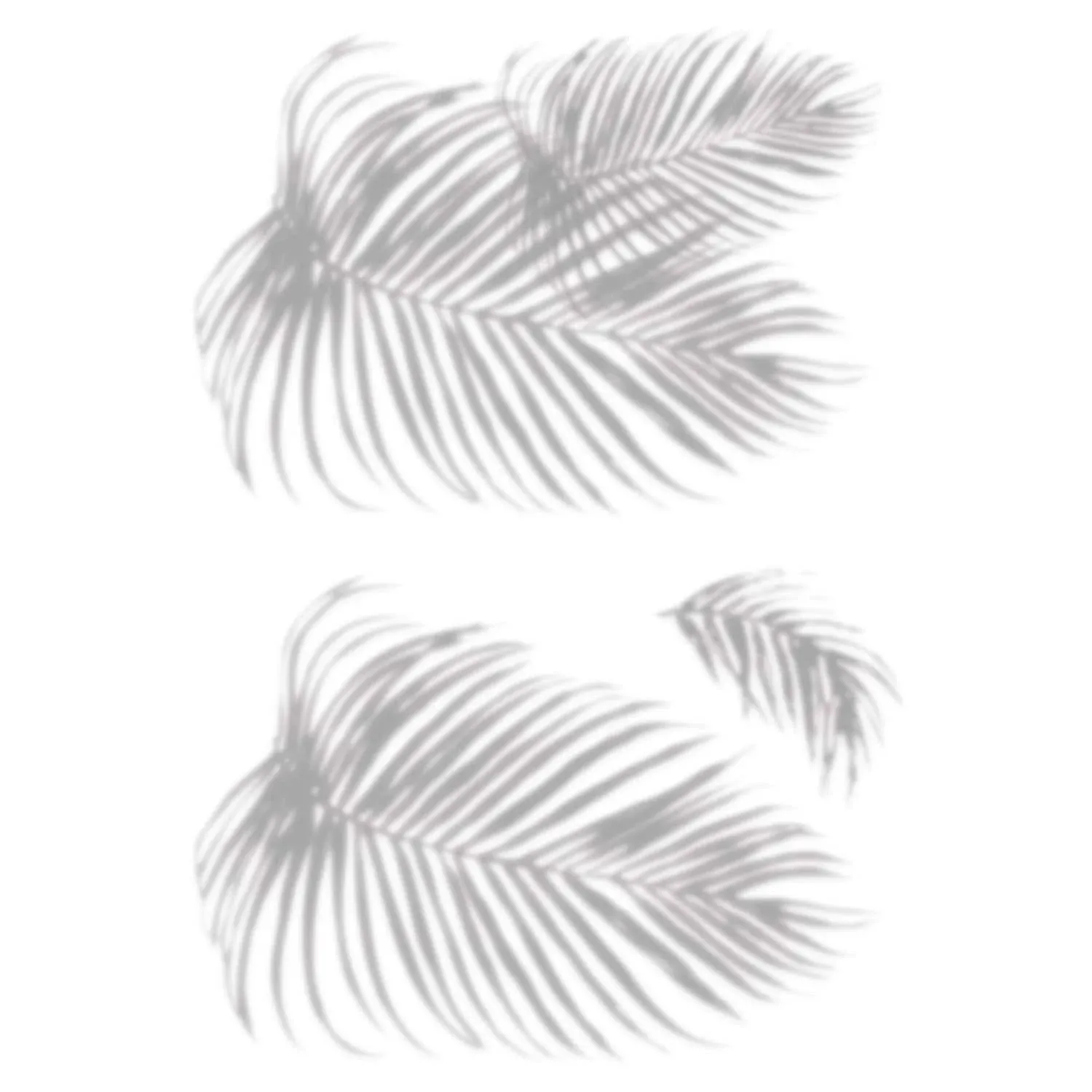 Mr. Kate Tropical Shadow Palm Frond Peel And Stick Wall Decals