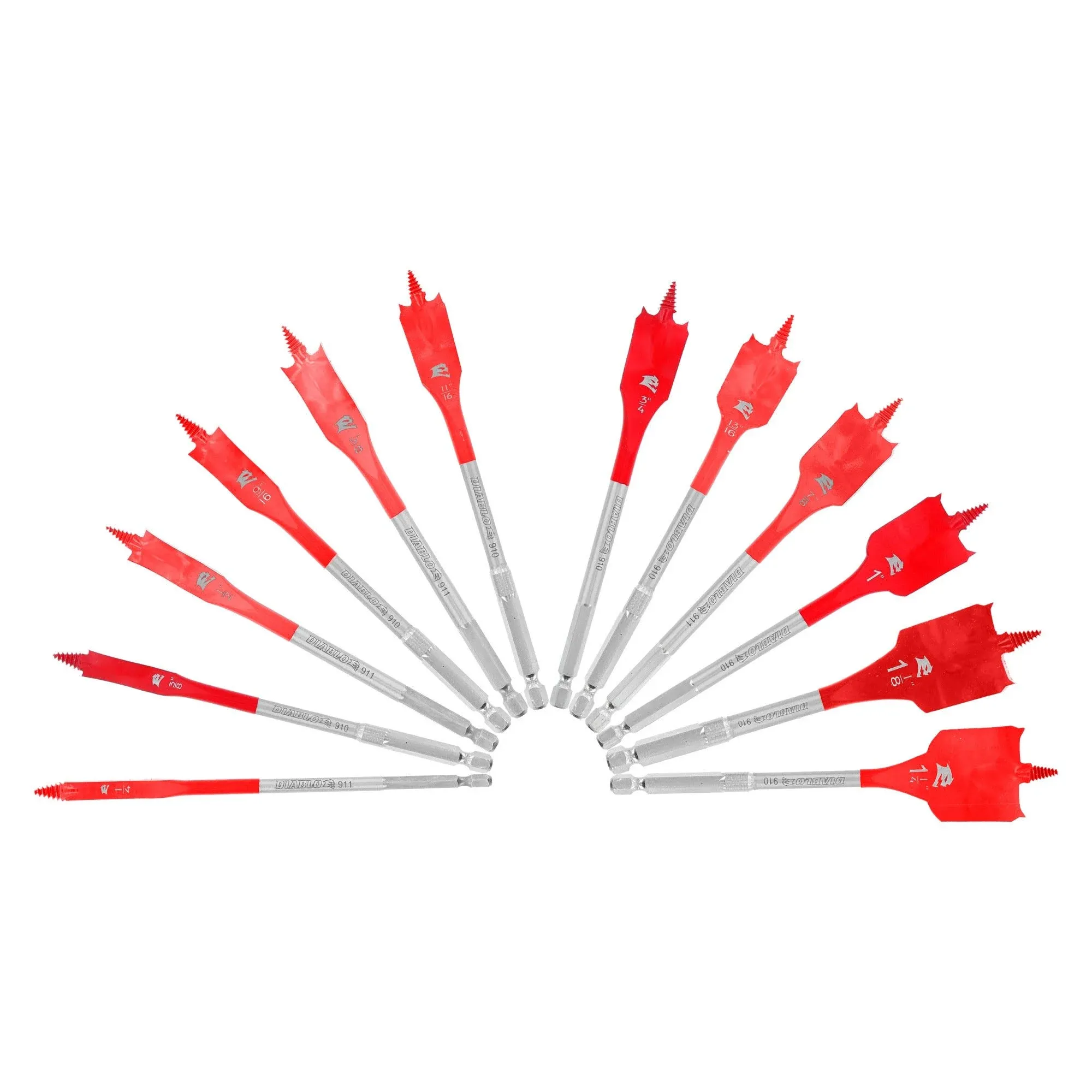 Diablo SPEEDemon 12-Piece Spade Bit Set