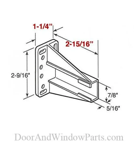 Prime-Line R7240 Drawer Track Backplate 2-9/16 in W Nylon Raw 7622731