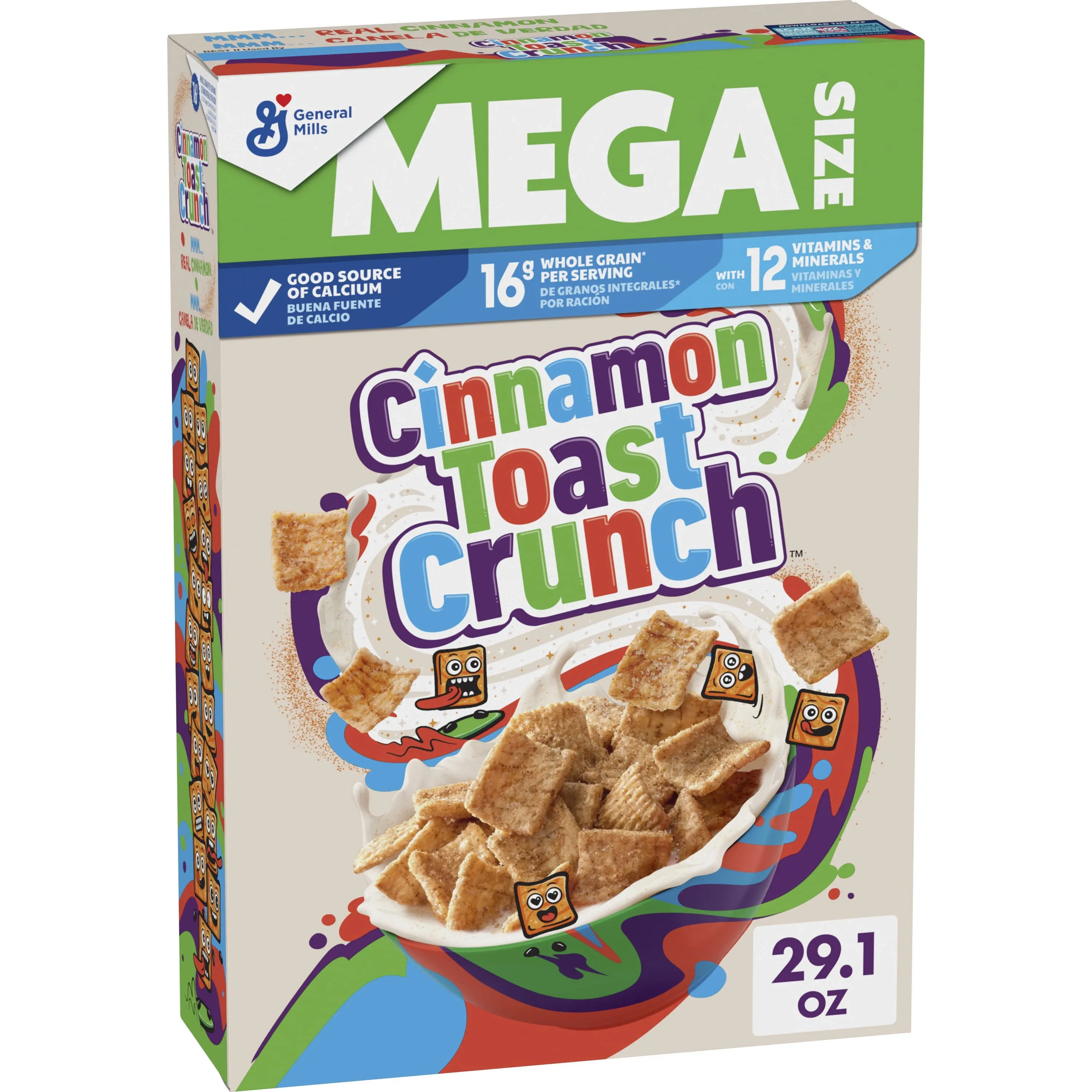 Cinnamon Toast Crunch Cereal, Large Size - 1 lb 0.8 oz (16.8 oz) 476 g