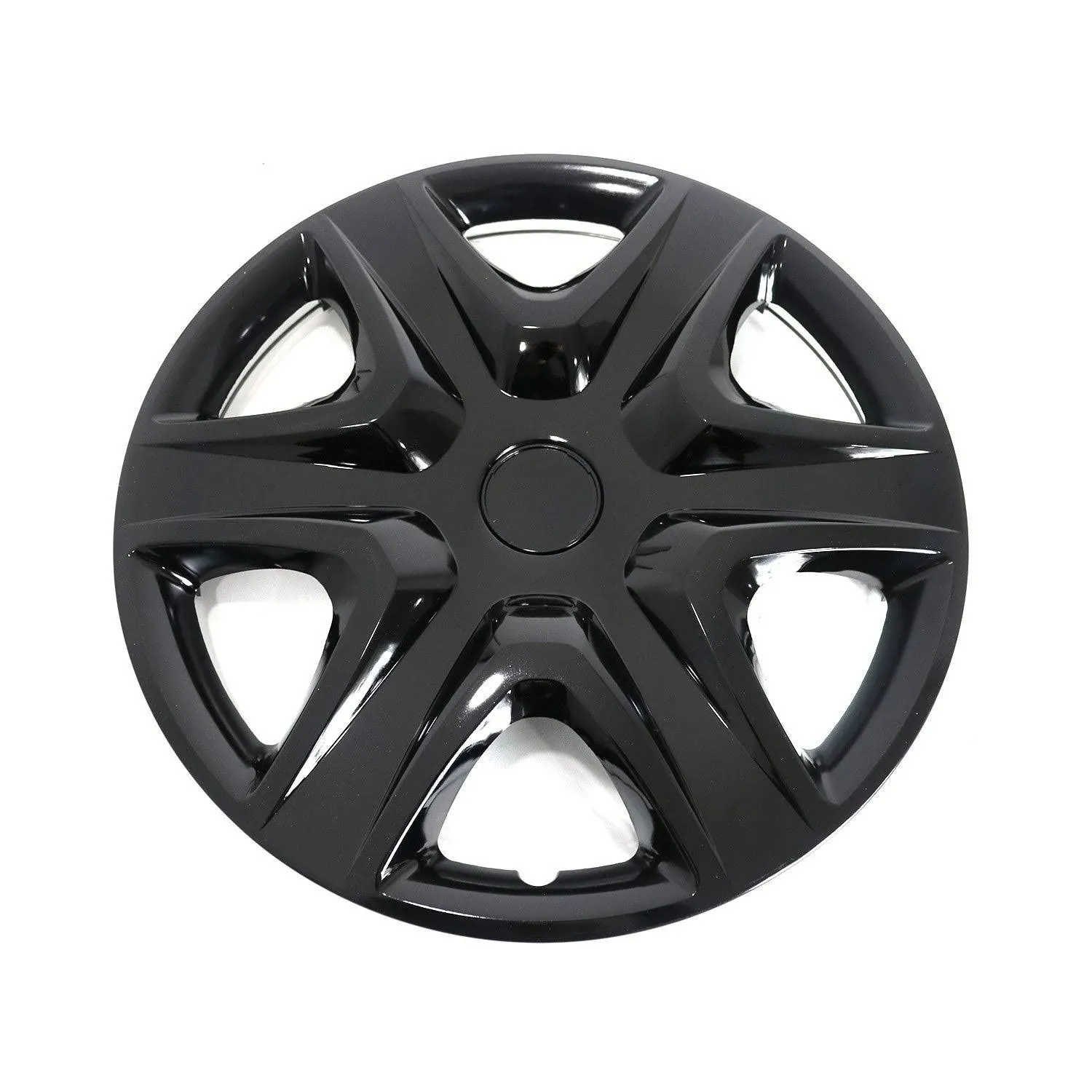 Kansas Hub Caps Wheel Cover 15" Black Full Set 4 pcs.