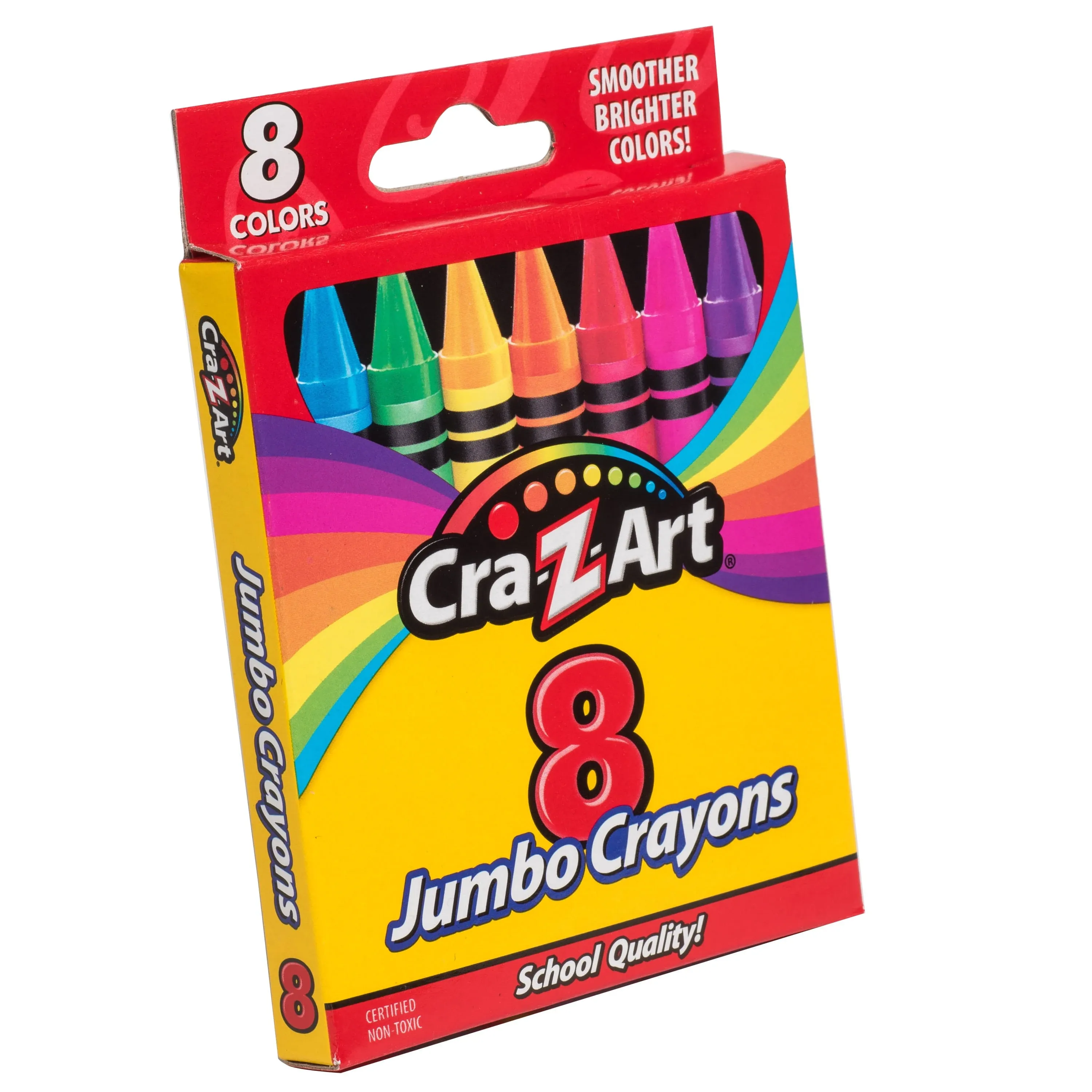 Cra-Z-Art Jumbo Crayons Assorted Colors 8 Count