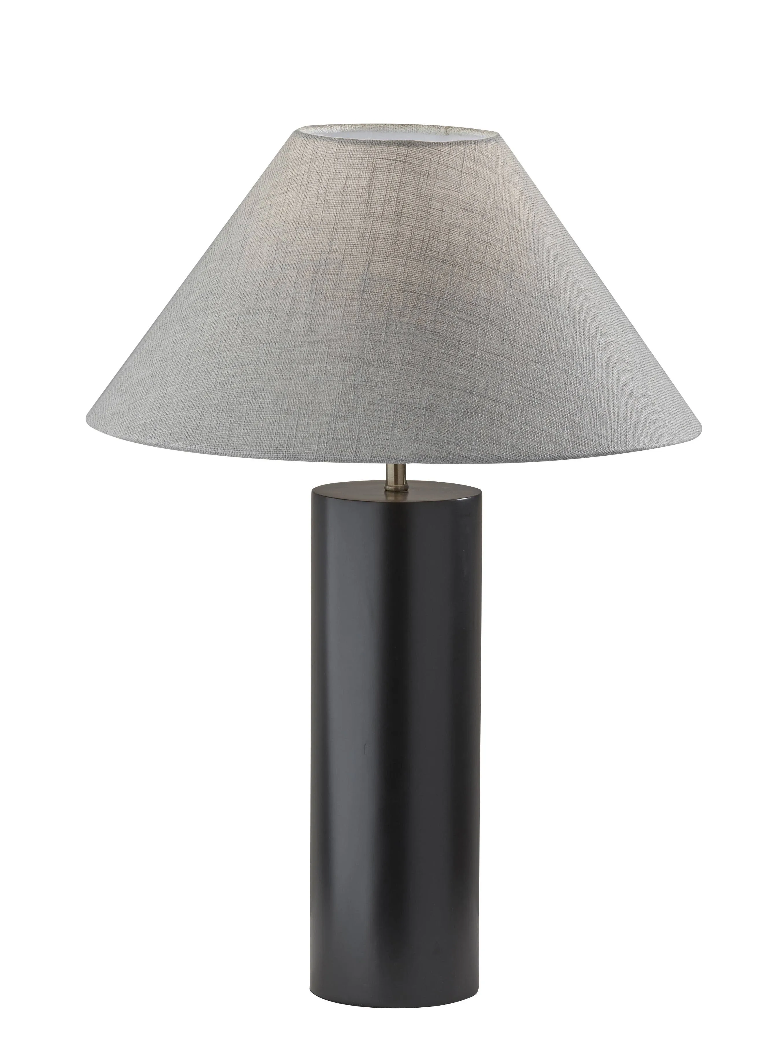 Adesso 1509-15 Martin Table Lamp Walnut Poplar Wood with Antique Brass Accent