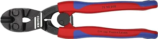 Knipex 71 22 200 Cobolt High Leverage 20° Angled Compact Bolt Cutters