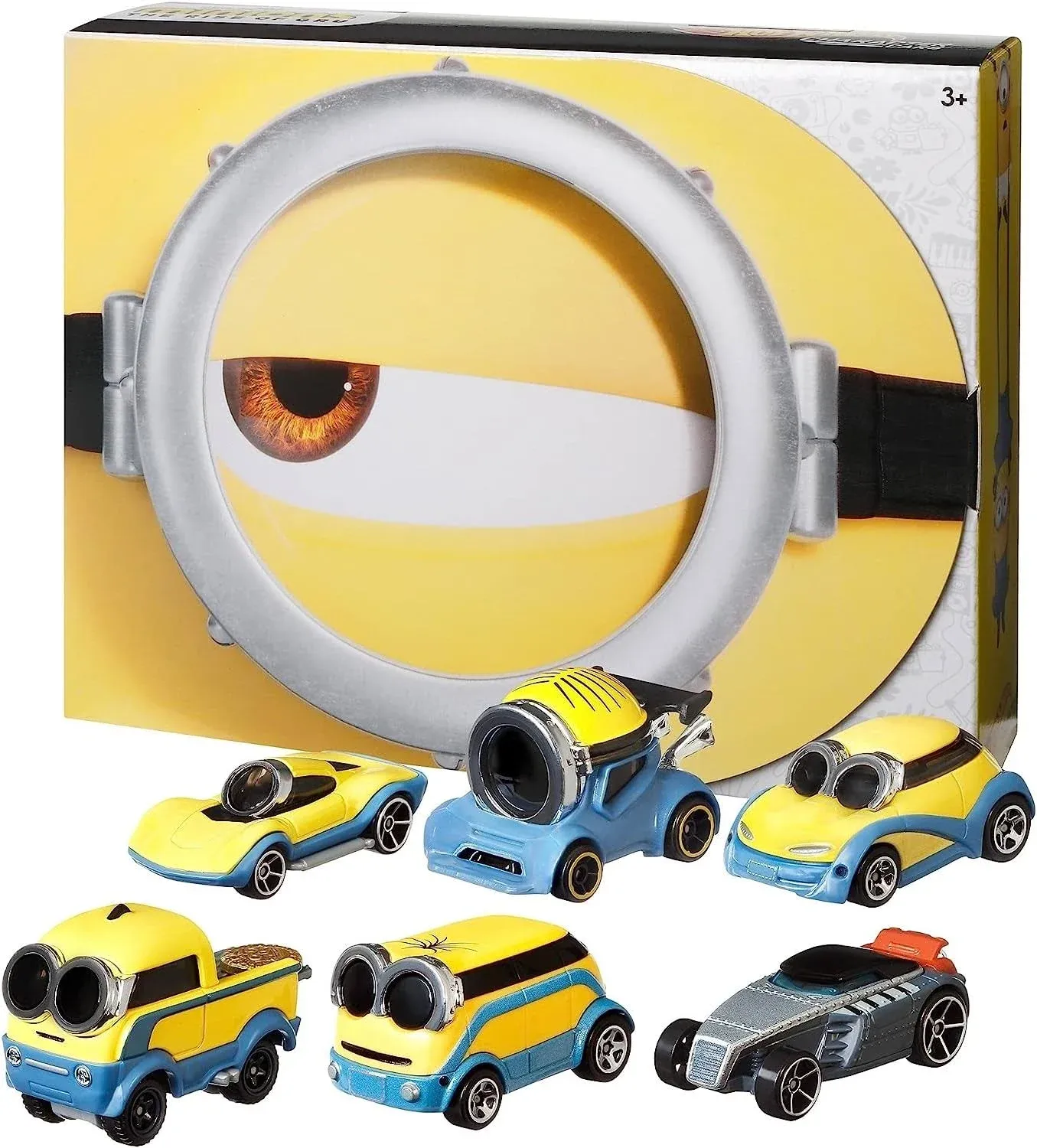 Hot Wheels Minions Bundle 6-Pack of Vehicles 1:64 Scale Themed to Minions: The ...