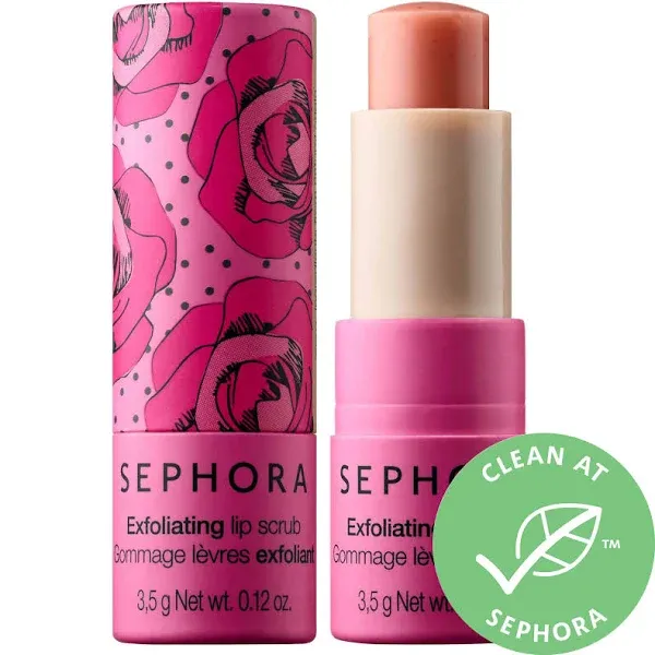 Sephora Collection Clean Lip Balm & Scrub Rose 0.12 oz / 3.5 G