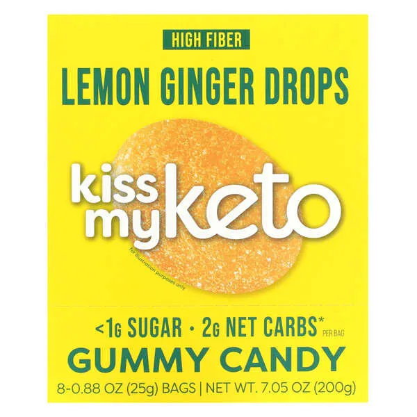 Kiss My Keto, Gummy Candy, Sour Bears, 8 Bags, 0.88 oz (25 g)