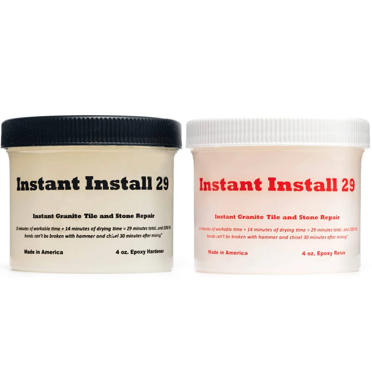 Instant Install 29 ~ 8 oz. knife grade epoxy Stone Repair or Counter top Seam...