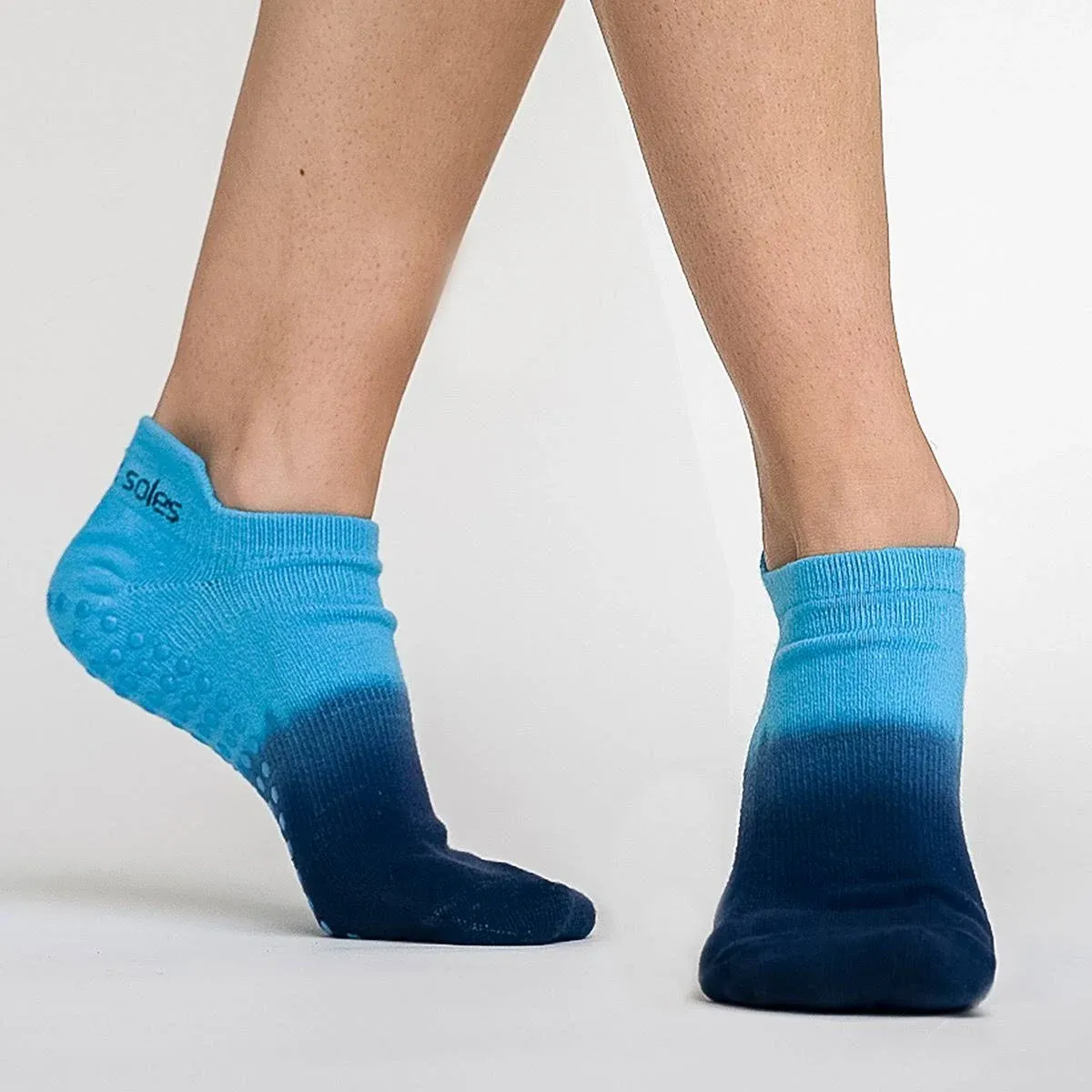 Rory - Ombre Caribbean Blue - Grip Sock