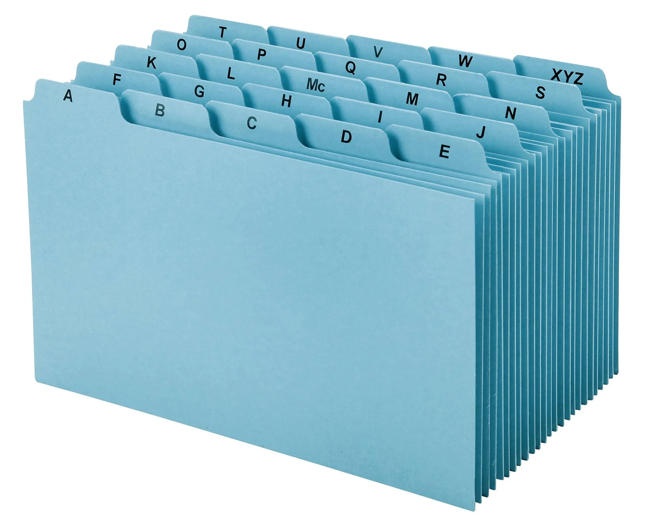 OXFORD P6925 A-Z Tab Index Card Guides, 6&#034;x9&#034;, Blu, PK25 2014