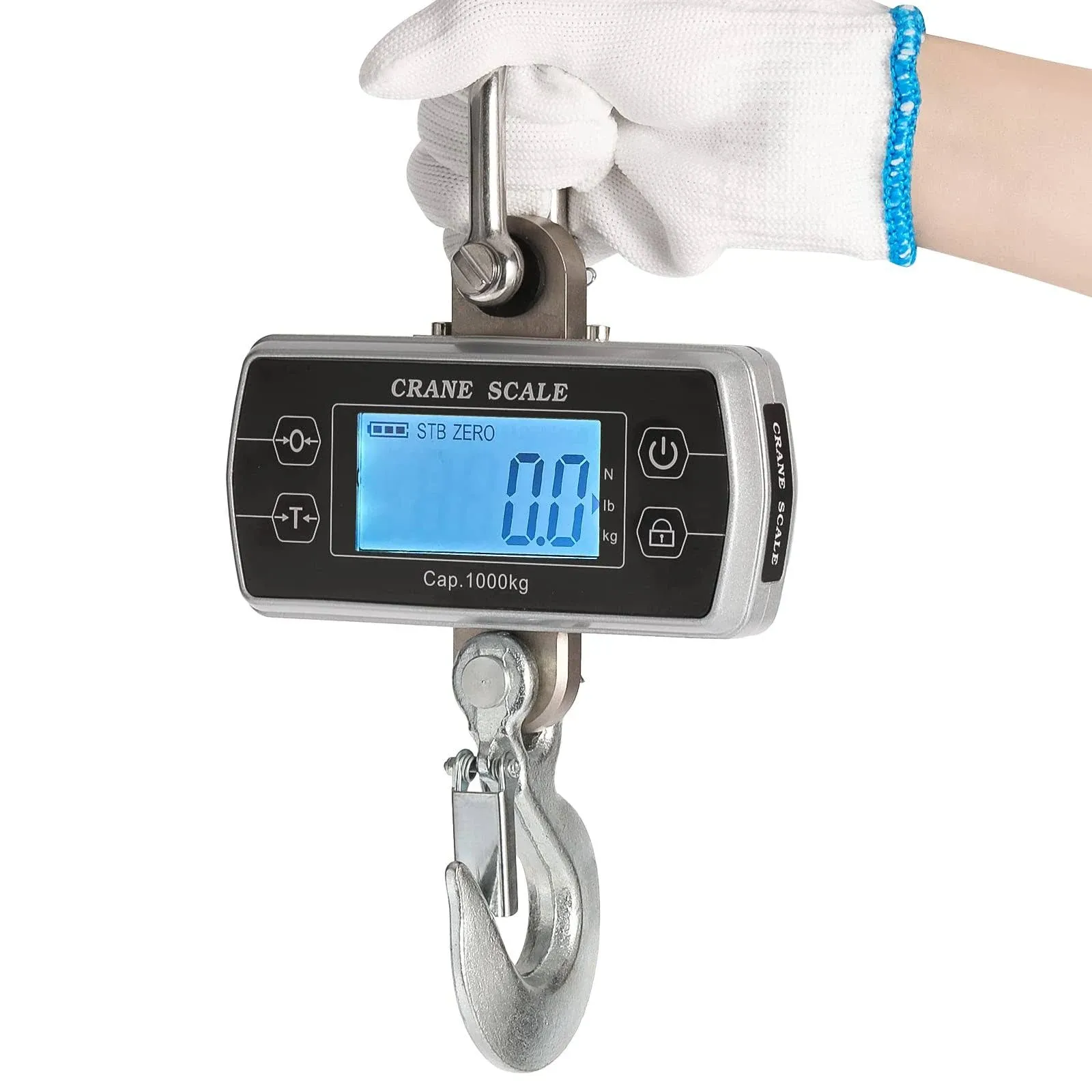 Bonvoisin Digital Crane Scale 2200lb/1000kg Industrial Hanging Scale Digital ...